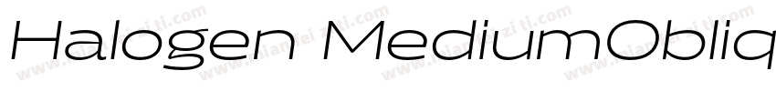 Halogen MediumOblique字体转换